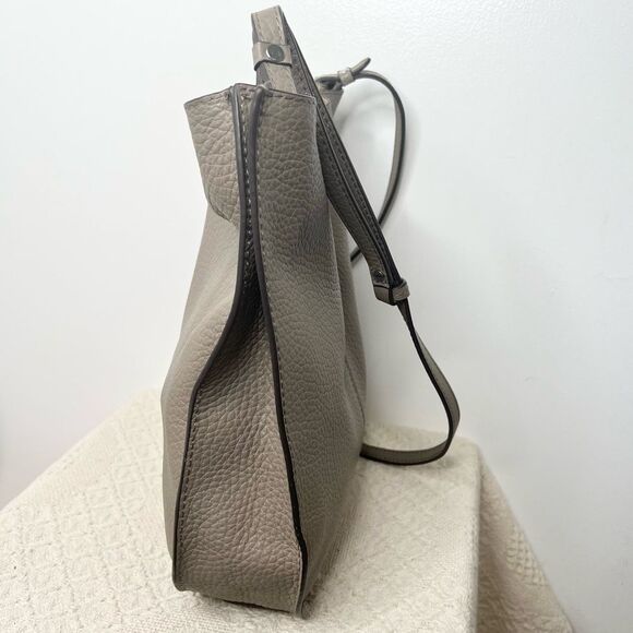 Banana Republic Taupe Italian Leather Hobo/Crossbody BAG - Picture 4 of 11